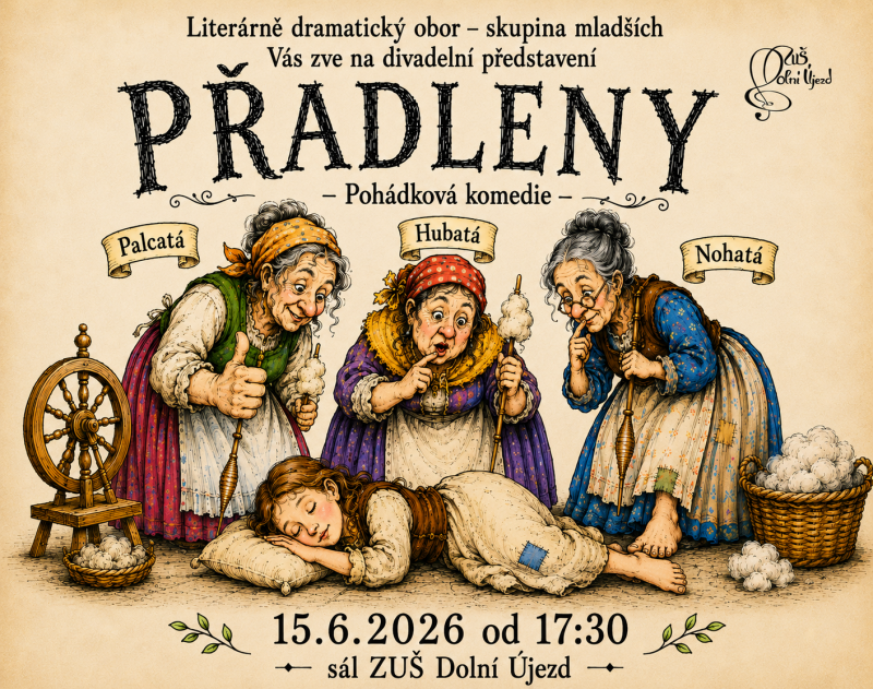 pozvánka na Přadleny sál DÚ od 17.30 15.6.2026