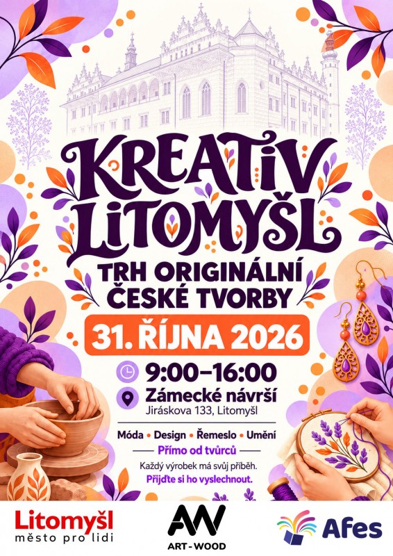 KREATIV lITOMYŠL 31. 10. OD 9-16 HODIN ZÁMECKÉ NÁVRŠÍ